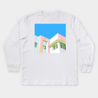 South Beach Miami Florida Kids Long Sleeve T-Shirt